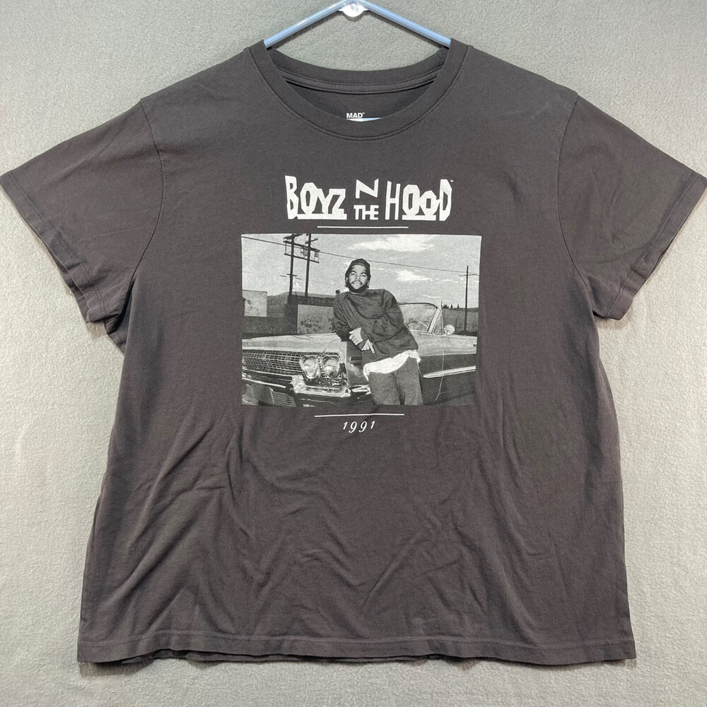 Boys N the Hood Womens Pullover T Shirt 2XL Black T Shirt Graphic Tee Movie Tee